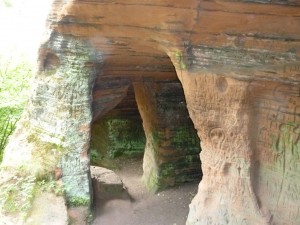 These caves were once inhabited