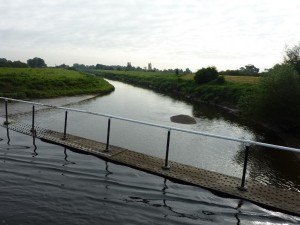 Looking down at the River Don