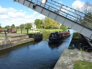 Coming under a lift bridge