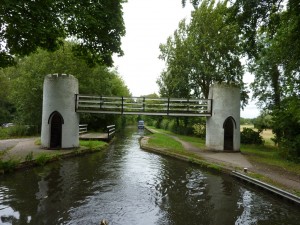 Ornamental foot bridge near Drayton Manor Park